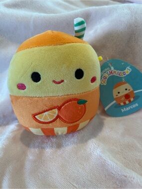 Marcos Orange Juice Scented Squishmallow 5"